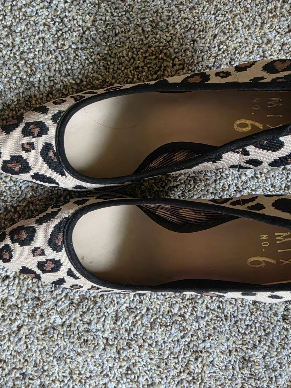 Mix No. 6 Leopard-Print Pointed-Toe Pumps in Beige and Black